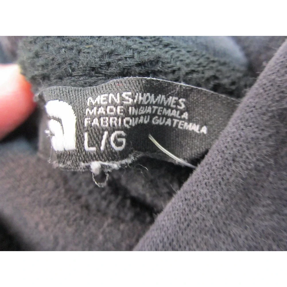 The North Face Hoodie Mens L Gray Pullover Red Box Logo Never Stop Exploring